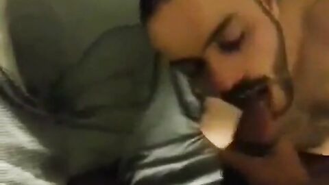 Big-Cock Blowjob and Facial with My Buddy