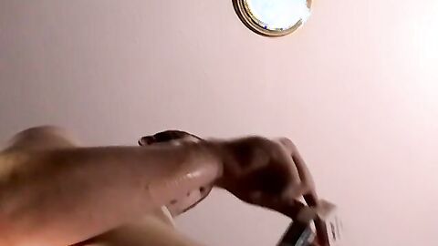 Middle aged amateur receives blowjob from young and old gay