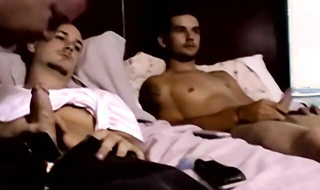 Fat mature gay barebacked by two young big cocked amateurs