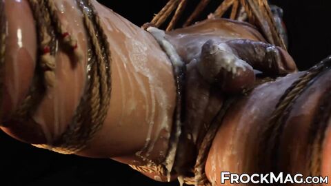 ToolBoi had his legs and hips held up while covered with wax