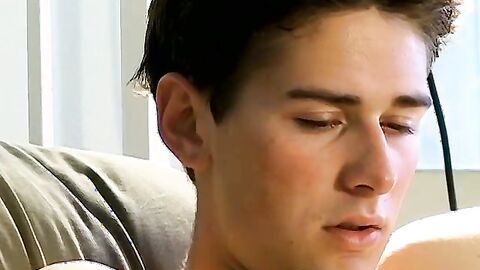 Smoking cig and a gentle cock massage by stunning Shane Allen