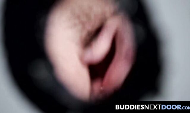 BuddiesNextDoor.com - Lovely Lucas's first glory hole experience leaves him craving m