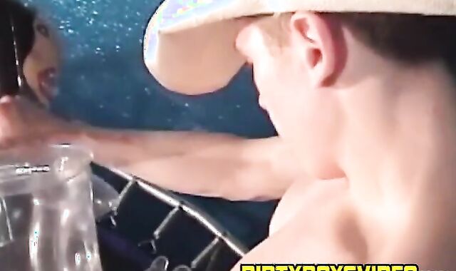 Handsome amateur young gay fucking sex doll with big dick