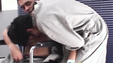 Sexy hunk David Contreras loves being a little prison bitch