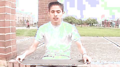Cute latin skater twink Juan Carlos enjoys wanking his dick