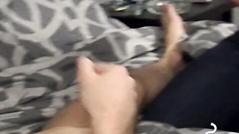 Chainsmoker Austin giving blows to his buddy while smoking