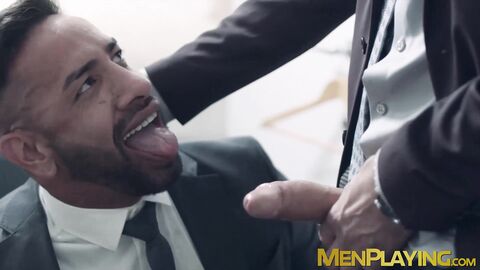Kinky Manuel Skye gets his cock hungry ass rimmed before sex