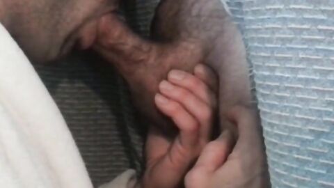 Amateur Glory Hole Blowjob with Big Cock