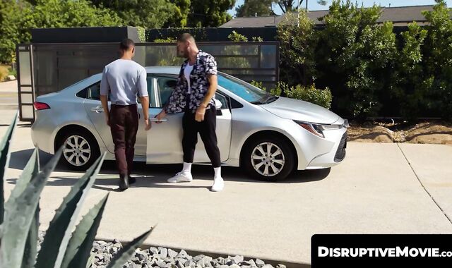 DisruptiveMovie.com - Chris Damned barebacks and deepthroats lover AJ Sloan's hungry