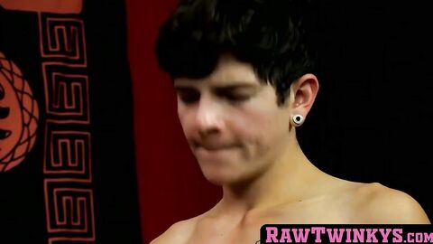 RawTwinkys.com - Big dicked Clayton Summers and Jacob in a sweaty bareback romp
