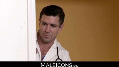 MaleIcons.com - Alex Mecum's post-shower fuck, drilling Branden Forrest's ass hard an