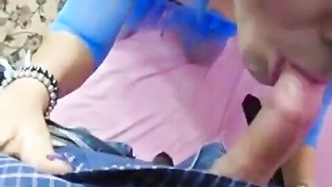 Crossdresser Deepthroats a Big Cock