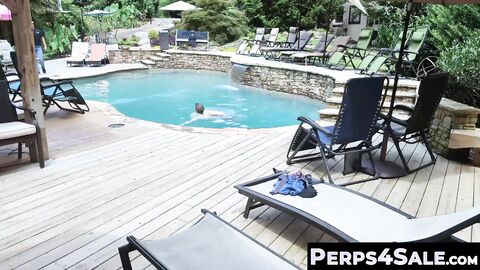 Perps4Sale.com - Aiden Asher and jock Jax Thirio having poolside barebacking