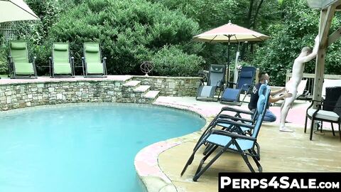Perps4Sale.com - Aiden Asher and jock Jax Thirio having poolside barebacking