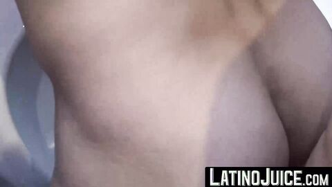LatinoJuice.com - Adorable latinos Marcos and Ayun having fun tasting each others coc