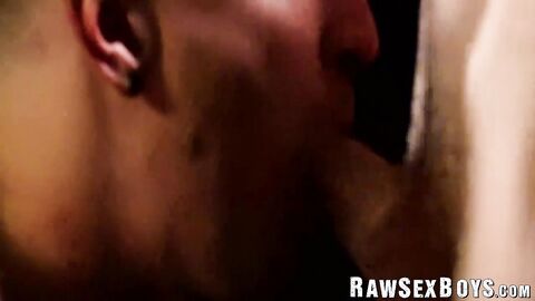 Dick hungry gays Spencer Daley and Tom Bentley bareback relentlessly