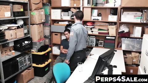 Perps4Sale.com - Skinny gay teen suspect blows cops huge cock to get home