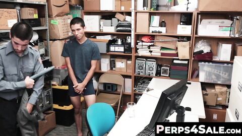 Perps4Sale.com - Skinny gay teen suspect blows cops huge cock to get home