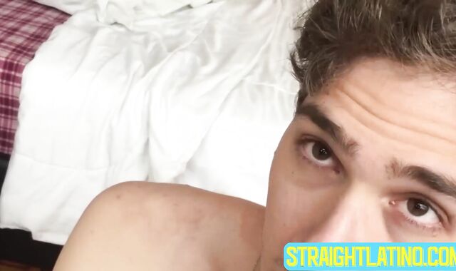 Asking my good looking roommate Arthur Joseph to ride my cock until he cums
