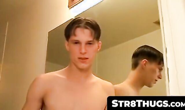Str8Thugs.com - Straight thug Aaron flaunts and jerks off his massive hard cock