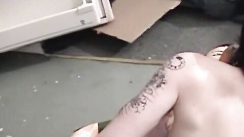 Amateur emo twink fucking sex doll after solo masturbation