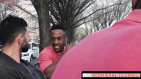 SayUncleNetwork.com - Ebony beast ravages white boy's tight hole with raw power
