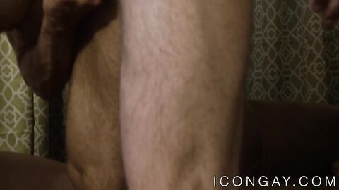 Hunky daddy fucks young jock before riding his cock