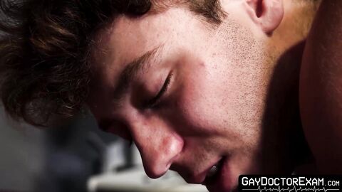 Doctor Jonah Wheeler treats young Calvin Michaels stress with a deep anal pounding