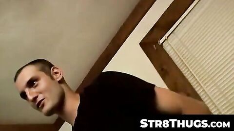 Str8Thugs.com - Straight thugs get off and shoot cum loads from their balls in group
