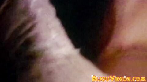 Bearded vintage homo strokes his dick then swallows an awesome cock