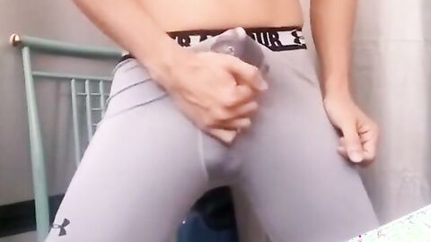 Twink Cums Twice: First in Boxers, Then Without!