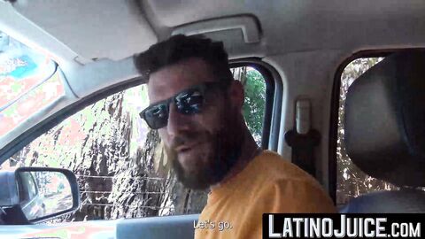 LatinoJuice.com - Hairy Latino Rodrigo El Santo rides Pablo X dick outdoors