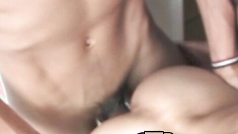Hardcore bareback and blowjob with skinny Latin twinks