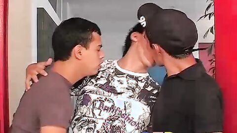 Three amateur Esteban Armando and Facundo having a group sex