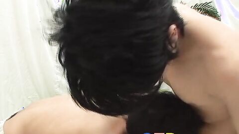 Two cute fuckers have kinky gay fuck session in their bed