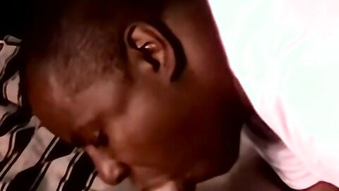 Interrracial blowjob threesome with a mature black gay