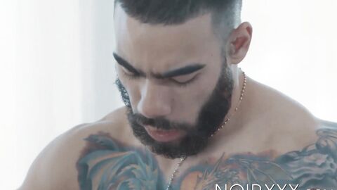 Hot businessman Taye Scott gets his ass serviced and stretched by seductive Papi Suav
