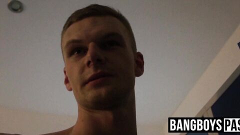 Athletic young men swap head and rimming in the gym