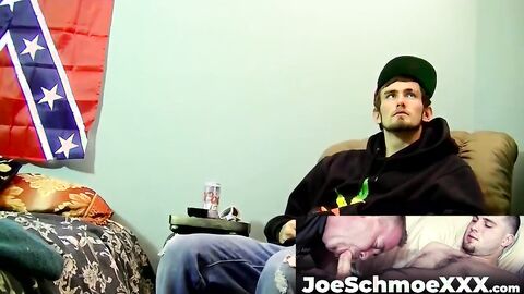 JoeSchmoeXXX.com - Karma jerks off his cock till it explodes in a massive cum load