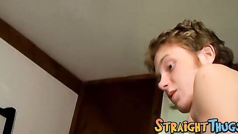 Straight thug has some fun with the pumpkin he is banging
