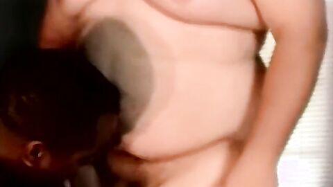 White dick gets sucked off by an amateur black guy here
