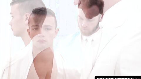 BoyMissionary.com - Handsome Mormon elder asserts his holy claim on a pretty twink's