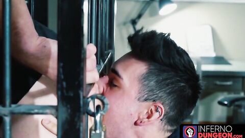InfernoDungeon.com - Lubed leather gloves intensify a hardcore fistfucking session