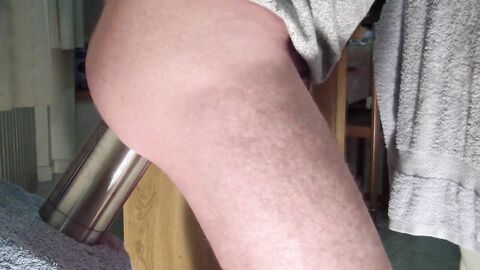 Hard Anal Workout with a Big Dildo - Gay Amateur Video