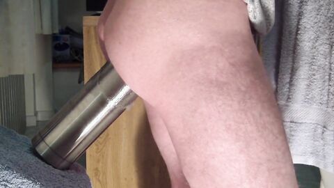 Hard Anal Workout with a Big Dildo - Gay Amateur Video