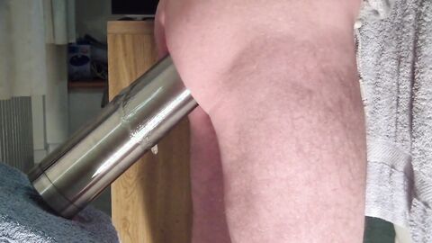 Hard Anal Workout with a Big Dildo - Gay Amateur Video