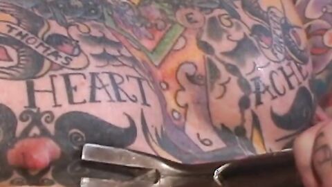 He finds a long silver rod and decides to fuck his cock in a sensational-sounding sce