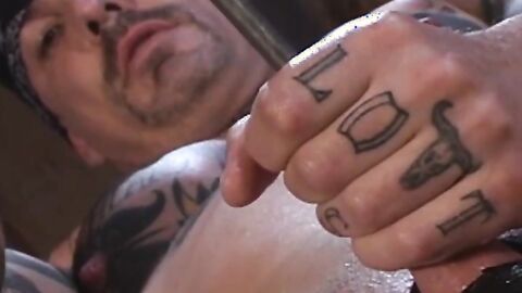 He finds a long silver rod and decides to fuck his cock in a sensational-sounding sce
