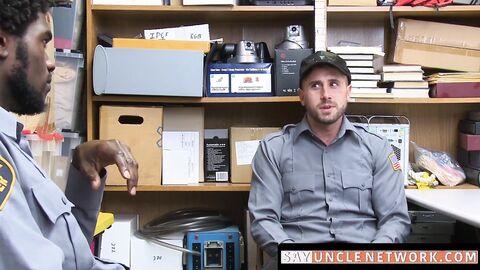 SayUncleNetwork.Com - Security Officer Disciplined And Barebacked By His Black Boss