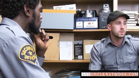 SayUncleNetwork.Com - Security Officer Disciplined And Barebacked By His Black Boss